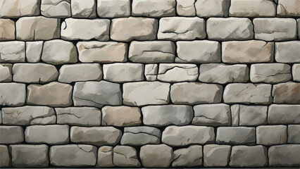 Stone wall background. Stone wall texture. Vector illustration. 