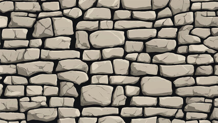 Stone wall background. Stone wall texture. Vector illustration. 