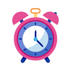 alarm clock illustration isolated on transparent background