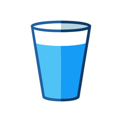 glass of water isolated on transparent background