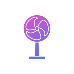 flat design fan vector icon