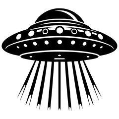 Flying saucer silhouette