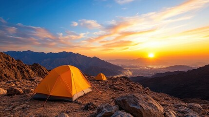 Camping under starry skies in Ras Al Khaimah's mountain peaks