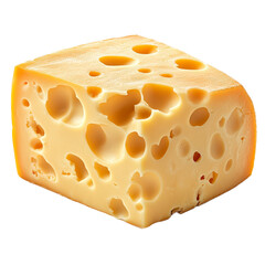 Delicious cheese block with holes ideal for snacking and cooking in various dishes
