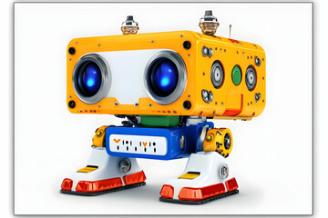 Cute 3D Robot Illustration