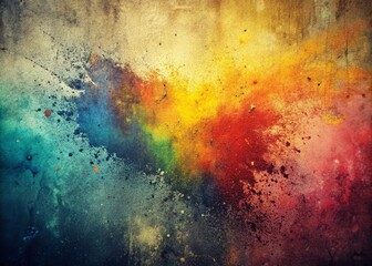 Fototapeta premium Faded Vintage Spray Paint Distressed Texture Background - Grunge Urban Style Design