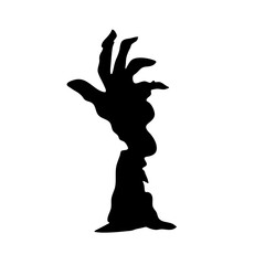 Halloween zombie hands silhouettes
