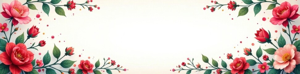 Obraz premium Whimsical Flourish Border , design accessories, flourishes, decorative elements