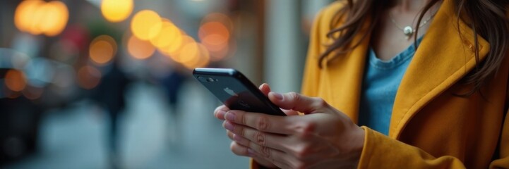 Woman's soft grip on mobile device, grasp, mobile, comfort