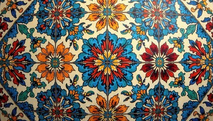 Moroccan-inspired tile with intricate geometric patterns , patterns, tile, geometric