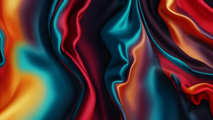 Obraz premium 滑らかで軟らかい布の背景素材 AI画像 ジェネレーティブAI