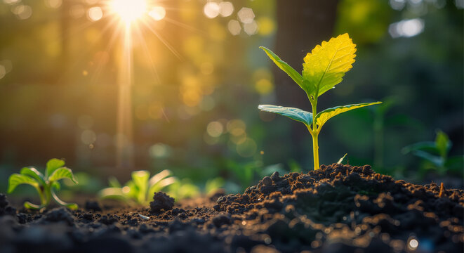 the sprout  of the young teers