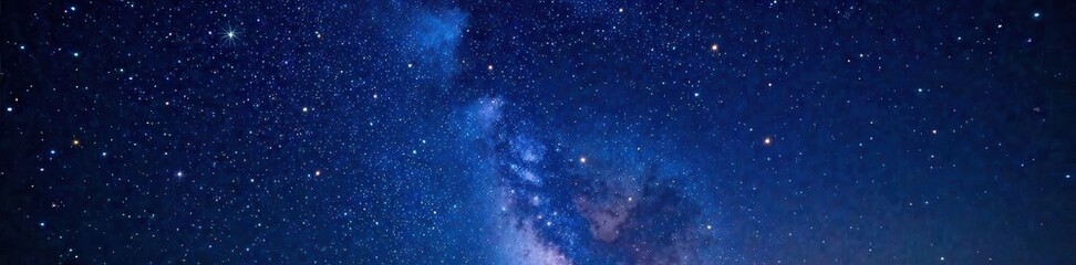 Obraz premium Sparkling starry night with a vast expanse of darkness and shooting stars in the galaxy , black background, cosmos, universe