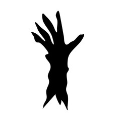 Fototapeta premium silhouette monster hands 