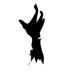 silhouette monster hands
