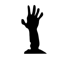 Obraz premium silhouette monster hands 