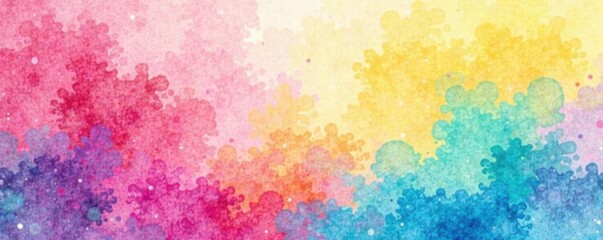 Pastel rainbow watercolor background with vibrant vector patterns, watercolor effect, vector design, poster background