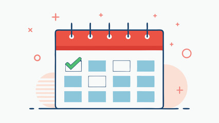 Monthly Payment Calendar A calendar page with marked dates for monthly payments showcasing a systematic approach to tackling debt with organized payment reminders.