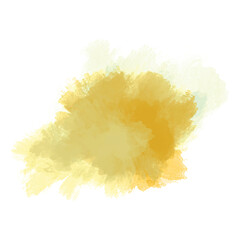 Abstract colorful yellow splash on white background