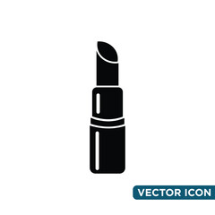 Obraz premium Simple Lipstick Icon Design Template 