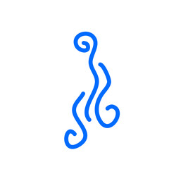 Obraz premium line art minimalist waterfall 