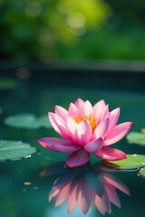 Soft Focus Water Lily Pool, water lily, serene, water