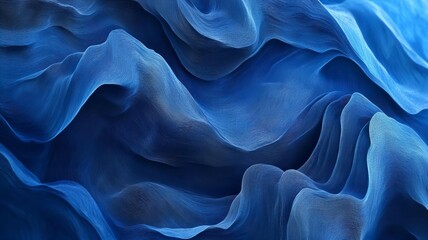 Obraz premium blue silk background