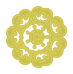 flower yellow vector decoration
