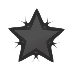 black and white star
