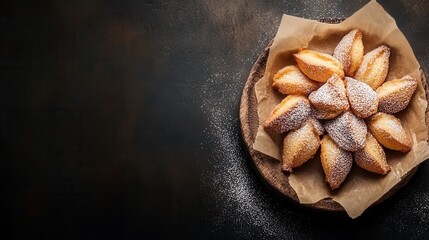 A bountiful bunch of freshly baked bread displayed on a table inviting you to experience its aroma and flavor