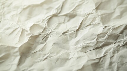 Obraz premium Crumpled Beige Paper Texture Background