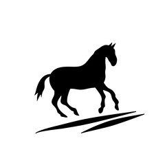Horse collection vector silhouette
