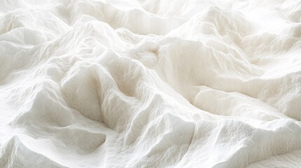White Abstract Textured Background Soft Undulating Hills 3D Relief