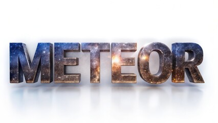 Meteor Space Text Effect