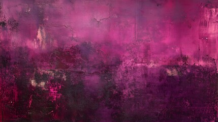 Abstract grunge texture in shades of pink, purple, and black with a distressed, artistic effect. The rough and expressive surface is perfect for backgrounds and creative designs.
