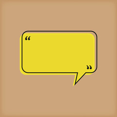 yellow speech bubble