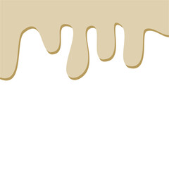 Beige liquid substance