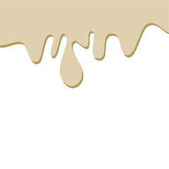 Beige liquid substance