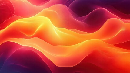 Fototapeta premium Vibrant Abstract Waves: A Colorful Journey Through Light and Fluidity in Motion