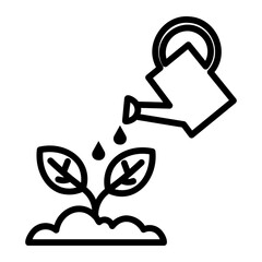 Obraz premium watering can Line Icon