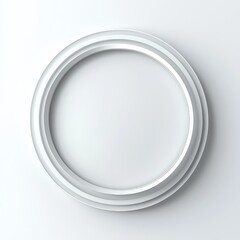 A simple, elegant circular frame design, featuring multiple concentric rings in a minimalist style against a plain background.