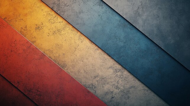 Abstract design featuring colorful diagonal overlapping rectangular planes