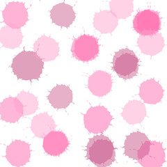 pinky watercolor splash vector pattern