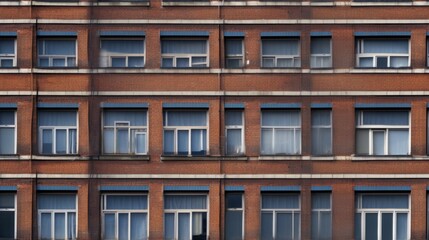 Fototapeta premium The facade of a brick building