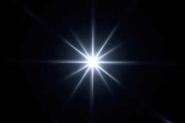 Radiant white starburst, sharp points, isolated on black , rays, light