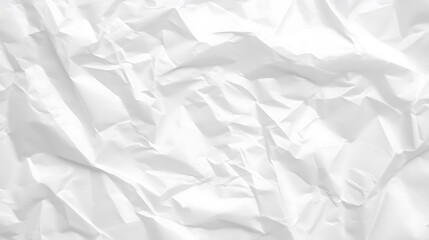 Fototapeta premium White crumpled paper texture background, raw and high-resolution, perfect for design, presentations, and creative projects.