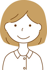 白衣を着ている女性
