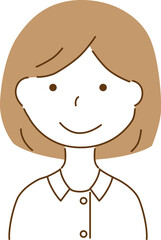 白衣を着ている女性
