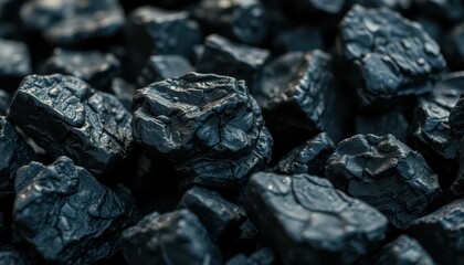 Black Charcoal Texture Close-Up for Background and Design Use