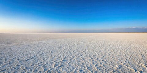 Fototapeta premium Desert landscape with salt flats stretching as far as the eye can see